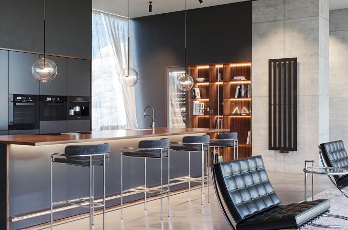 Photo Ambiance - Radiateur Karena noir