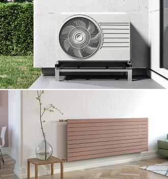 Illustration de l'article : Pompe à chaleur et radiateur