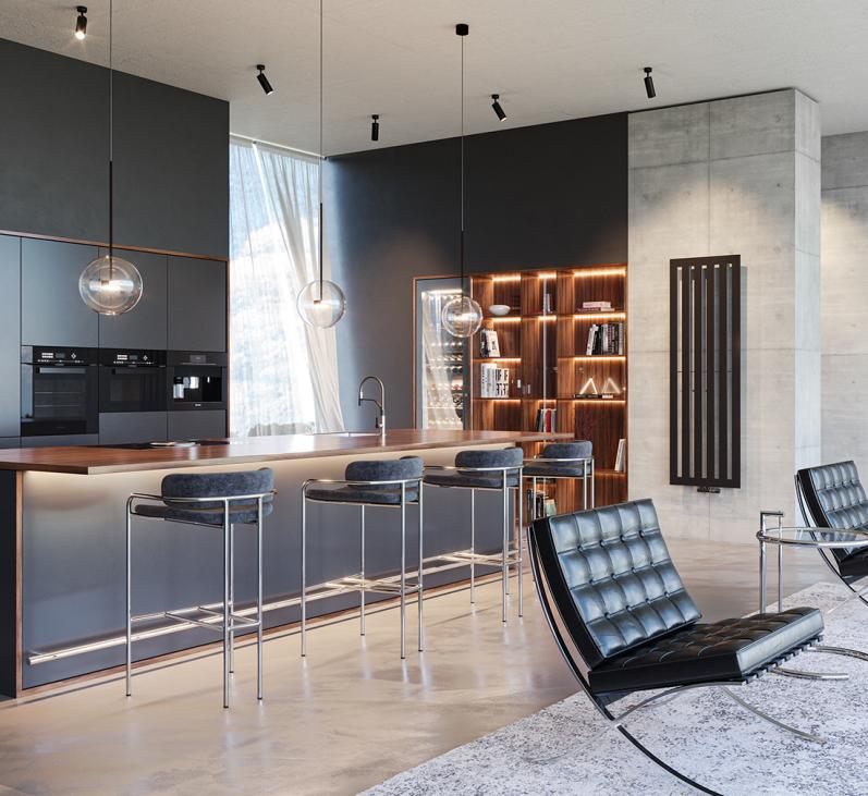 Photo Ambiance - Radiateur Karena noir