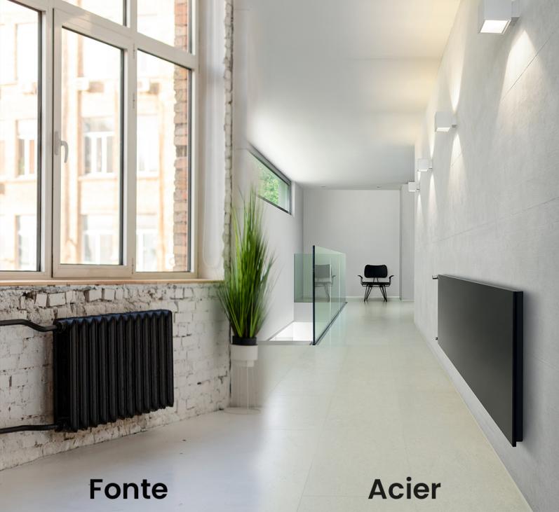 illustration fonte vs acier